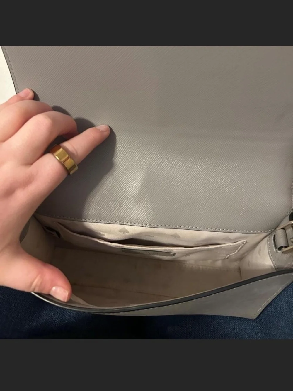 kate spade White Saffiano Crossbody Bag with Matching Card Wallet